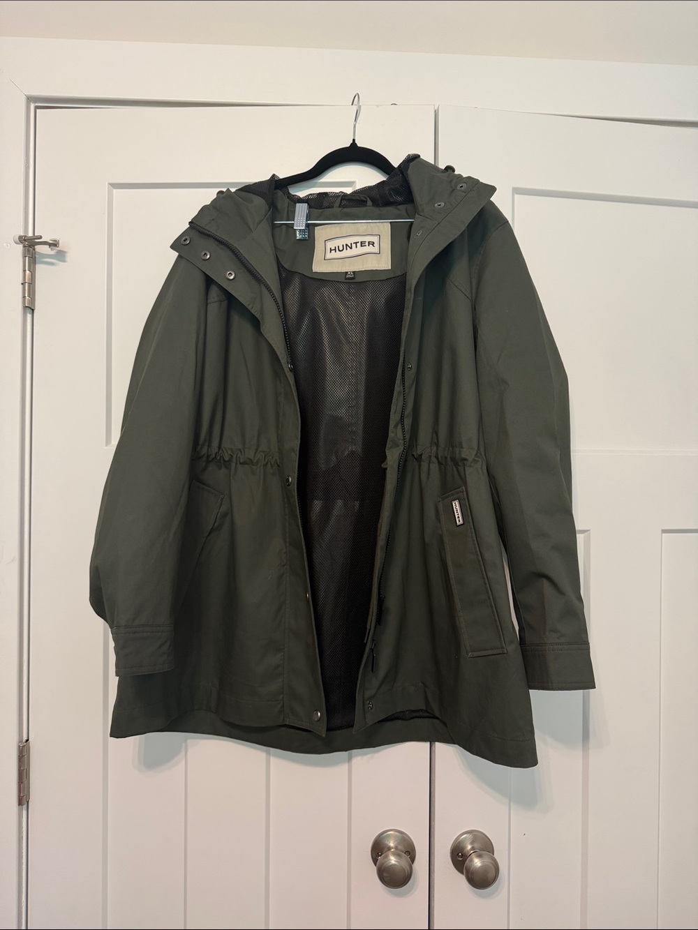 Hunter Olive Green Hooded Parka